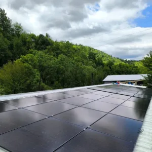 Installation of a 110kWp solar PV system on the rooftop of the SatStyro factory, Mushnikovo, Prizren